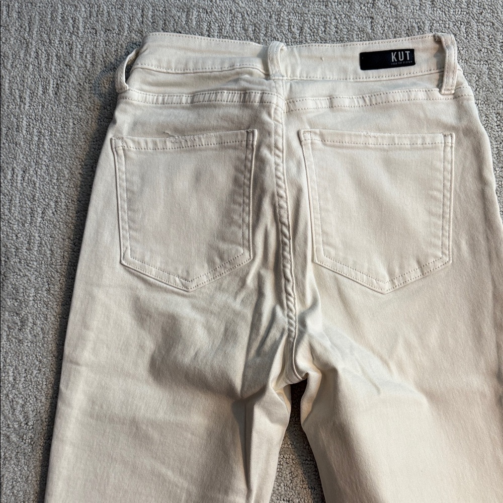 Women's Cream skinny jeans - Picture 4 of 4